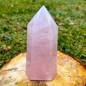 Rose Quartz Tower Medium Size 545 grams from Madagascar